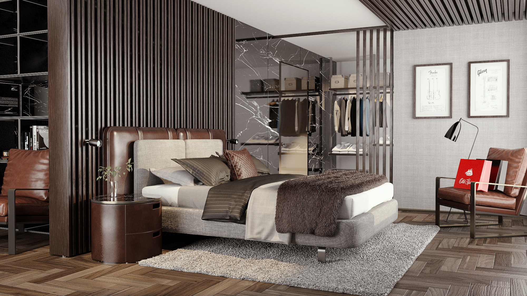 AMSCENES scene — jazzy loft, day